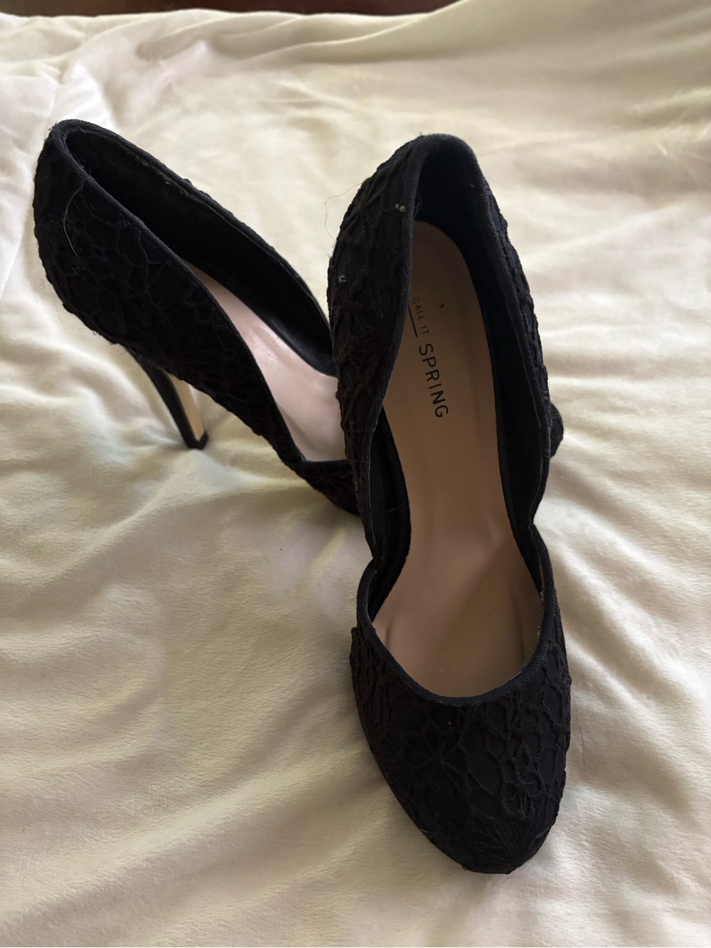 Black Lace High Heel